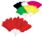 Buy LARGE 8 INCH FLUFFY FEATHER HAND FANS (Sold by the piece ordozen)Bulk Price