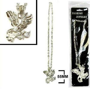Wholesale HEAVY BLING BLING EAGLE NECKLACES (Sold by the piece or  dozen) CLOSEOUT $ 1.50 EA