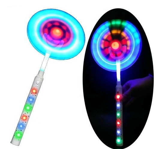 Wholesale 14" LIGHT UP WINDMILL LIGHT SHOW WAND (sold by the piece or dozen)