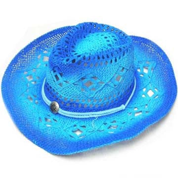 Buy BLUE TWO TONE WOVEN COWBOY HAT *- CLOSEOUT NOW $ 5 EABulk Price