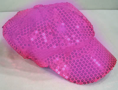 Wholesale SEQUIN PURPLE PINK BASEBALL CAP (Sold by the piece)