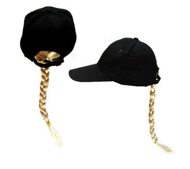 Wholesale BLONDE BRAID BASEBALL HAT (Sold by the piece)