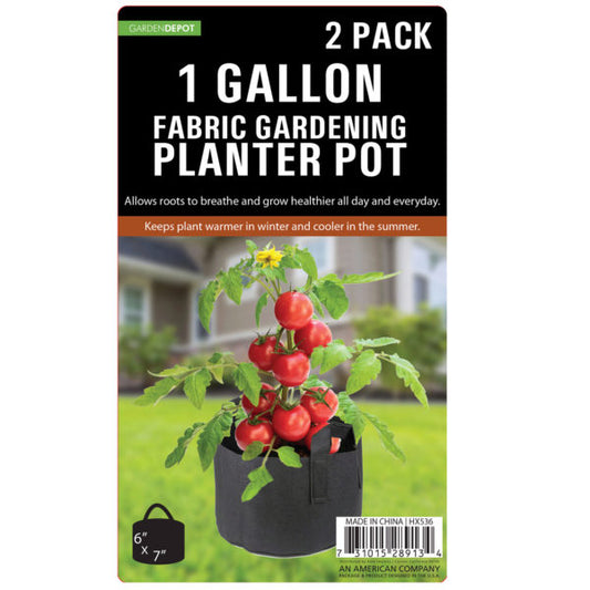 1 Gallon Fabric Gardening Planter Pot MOQ-6Pcs, 4.51$/Pc