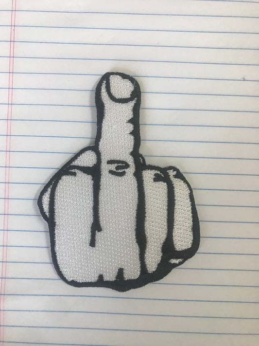 Wholesale MIDDLE FINGER PATCH (Sold by the piece) * CLOSEOUT * ONLY $1.25