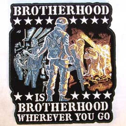 Wholesale BROTHERHOOD JUMBO 6 INCH PATCH (Sold by the piece)