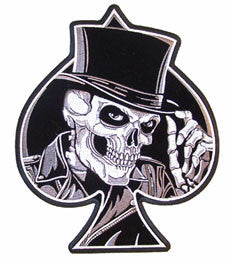 Wholesale SKELETON SPADE JUMBO PATCH (Sold by the piece)