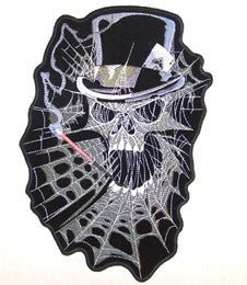 Wholesale SKELETON SPIDER WEB JUMBO PATCH (Sold by the piece)