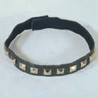 Wholesale Metal Studs Imitation Leather Studded Neck Leather Choker Necklace (Sold by the piece or  dozen)