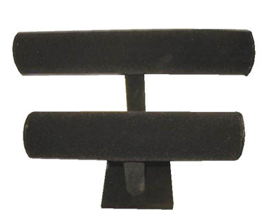 Wholesale VELVET TWO LEVEL BRACELET DISPLAY RACK (Sold by the piece) CLOSEOUT NOW ONLY $5 EA