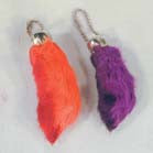 Wholesale Threads Premium Rabbit Rabbit's Foot Keychain Assorted Colors - 12 Pieces (Sold by the dozen assorted or by color )