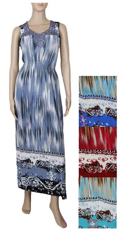 Ladies Fashion Apparel Long Maxi Dress Wholesale