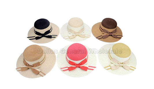 Ladies Foldable Straw Hats Wholesale