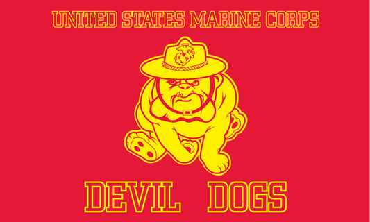 Buy USMC MARINES BULL DOG ( DEVIL DOG 3' X 5' FLAGBulk Price