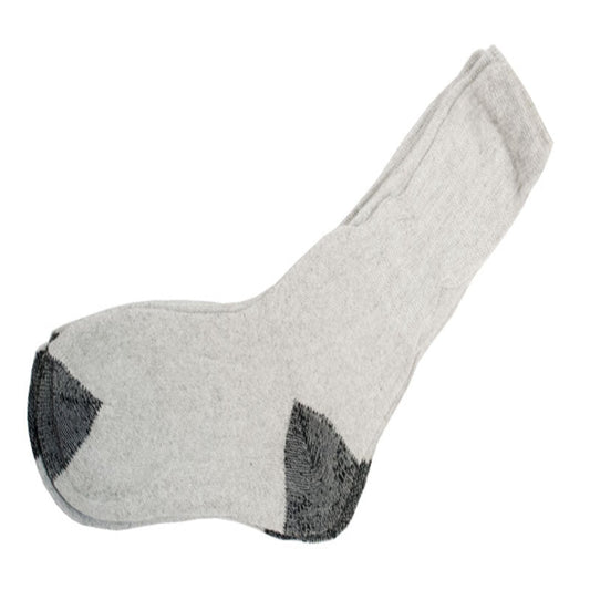 Grey Cotton Crew Socks For Men's Bulk