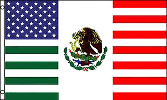 Buy MEXICO AMERICAN FRIENDSHIP COMBO FLAG 3 X 5 FLAG Bulk Price