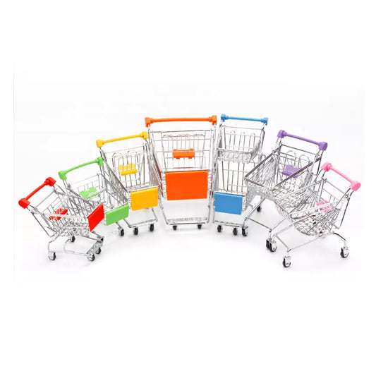 Mini Grocery Shopping Cart Storage Toy