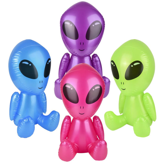 Galactic Alien Inflate For Kids In Bulk- Assorted