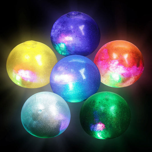 Light Up Galaxy Squeeze Ball For Kids In Bulk- Assorted