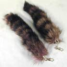 Wholesale JUMBO RACOON TAIL KEY CHAINS (Sold by the dozen)