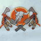Buy INDIAN COW SKULL 4 INCH PATCH -* CLOSEOUT AS LOW AS .75 CENTS EABulk Price