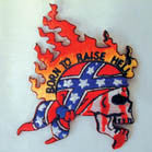 Buy BORN TO RAISE HELL 4 INCH PATCH ( Sold by the piece or dozen *- CLOSEOUT AS LOW AS 75 CENTS EABulk Price