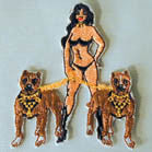 Buy GIRL WITH DOGS 4 INCH PATCH -* CLOSEOUT AS LOW AS .75 CENTS EABulk Price