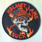 Buy HELMET LAWS SUCK 3 INCH PATCH ( Sold by the piece or dozen *- CLOSEOUT AS LOW AS 50 CENTS EABulk Price