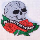 Buy TILL DEATH DO WE PART 4 INCH PATCH ( Sold by the piece or dozen *- CLOSEOUT AS LOW AS 75 CENTS EABulk Price