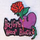 Buy BAD GIRLS WEAR BLACK 4 INCH PATCH ( Sold by the piece or dozen *- CLOSEOUT AS LOW AS 75 CENTS EABulk Price