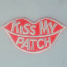 Wholesale KISS MY PATCH 3 INCH PATCH ((Sold by the piece or dozen ) -* CLOSEOUT AS LOW AS 75 CENTS EA
