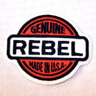 Wholesale GENUINE REBEL 3 1/2 IN EMBROIDERED PATCH (Sold by the piece)