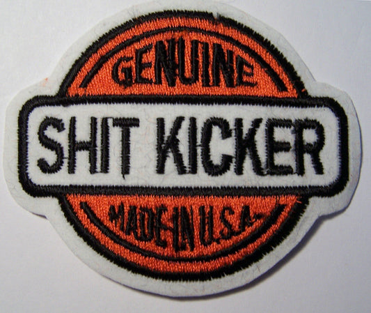 Wholesale GENUINE SH** KICKER 3 1/2 INCH EMBROIDERED PATCH (Sold by the piece)
