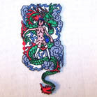 Wholesale LADY ON DRAGON 4 INCH PATCH (Sold by the piece or dozen )  *-CLOSEOUT NOW .50 CENTS EA