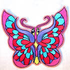 Buy COLOR BUTTERFLY 3 inchPATCH- * CLOSEOUT NOW AS LOW AS 75 CENTS EABulk Price