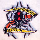 Wholesale POISONOUS BITCH 4 INCH PATCH ( Sold by the piece or dozen ) *- CLOSEOUT AS LOW AS 75 CENTS EA