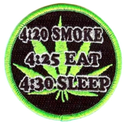Wholesale SMOKE EAT SLEEP 3 inch PATCH (Sold by the piece or dozen ) -* CLOSEOUT AS LOW AS 75 CENTS EA