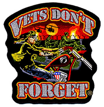 Wholesale VETS DONT FORGET 4 INCH PATCH (Sold by the piece)