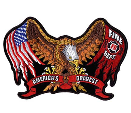 Wholesale FIRE DEPT BRAVEST PATCH (Sold by the piece)