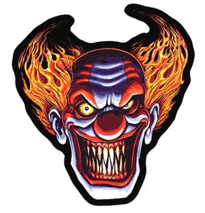 Wholesale FLAMING CLOWN PATCH (Sold by the piece)
