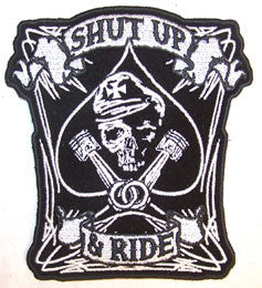 Wholesale SHUT UP AND RIDE PATCH (Sold by the piece)