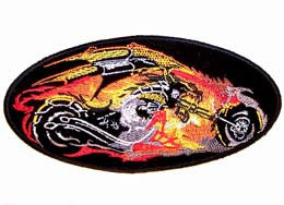 Wholesale FLAMING DRAGON BIKE PATCH (Sold by the piece)