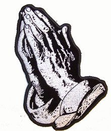 Wholesale PRAYING HANDS 5 INCH PATCH (Sold by the piece)