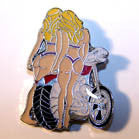 Wholesale TWIN CHICKS BIKE HAT / JACKET PIN (Sold by the piece)
