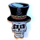 Wholesale SKULL TOP HAT HAT / JACKET PIN (Sold by the piece)