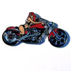 Wholesale MOTORCYCLE CHICK HAT / JACKET PIN (Sold by the piece)