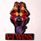 Wholesale V TWINS HAT / JACKET PIN (Sold by the piece)