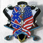 Wholesale UNITED BY BLOOD HAT / JACKET PIN  (Sold by the piece)