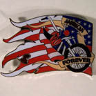Wholesale BIKE AMERICAN FLAG HAT / JACKET PIN  (Sold by the dozen)