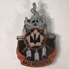 Wholesale BAD MEDICINE HAT / JACKET PIN  (Sold by the dozen) *- CLOSEOUT NOW 50 CENTS EA