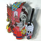 Wholesale CLOWN SKULL HAT / JACKET PIN  (Sold by the piece)